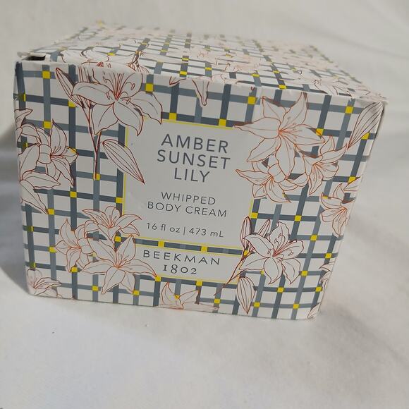 Beekman 1802 Amber Sunset Lily Whipped Body Cream 16oz NiB sealed - Picture 8 of 9